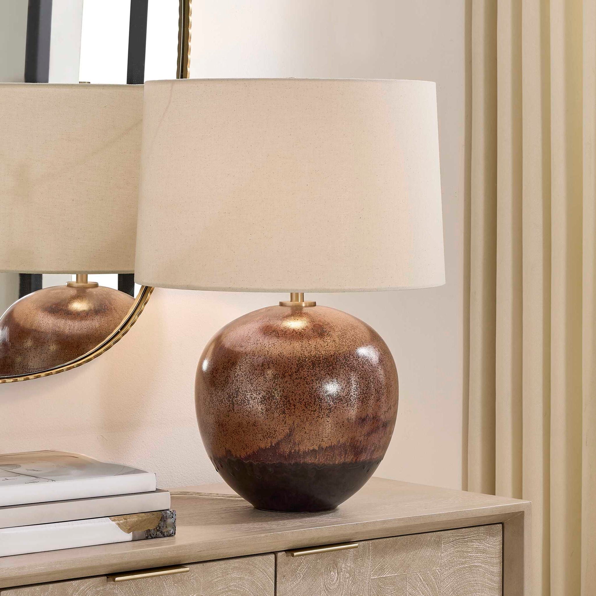 Brownell - Table Lamp - Rust Brown