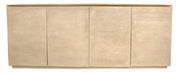 80" Natural Distressed Solid Wood Sideboard With Four Doors