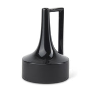 12" Black Ceramic Jug Vase