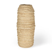 18" Beige Paper Mache Table Vase