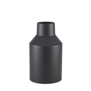 11" Black Tulip Metal Table Vase