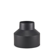 8" Black Tulip Metal Table Vase
