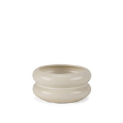 4" Cream Cylinder Ceramic Table Vase