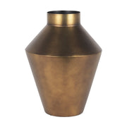 13" Antiqued Bronze Metal Table Vase