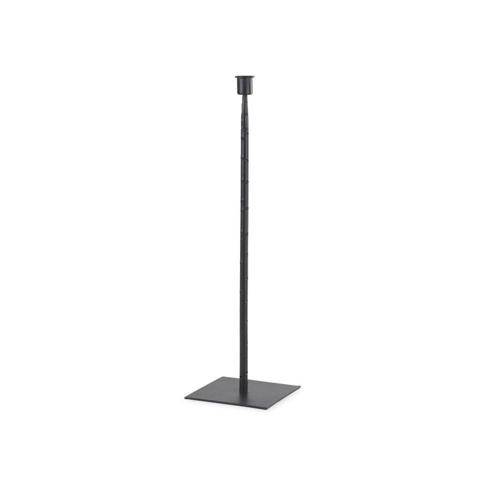 18" Black Metal Tabletop Taper Candlestick
