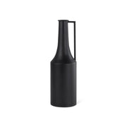 18" Black Metal Jug Vase