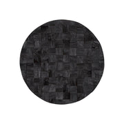 Into the Abyss II 24" X 24" Dark Brown Geometric Wood Circle Hanging Dimensional Sculpture