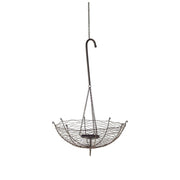 39" Black Woven Metal Lantern Candle Holder