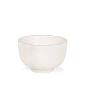 7" White Marble Round Decorative Bowl