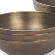11" Brass Metal Round Centerpiece Bowl