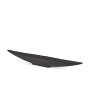 39" Black Metal Oval Centerpiece Bowl