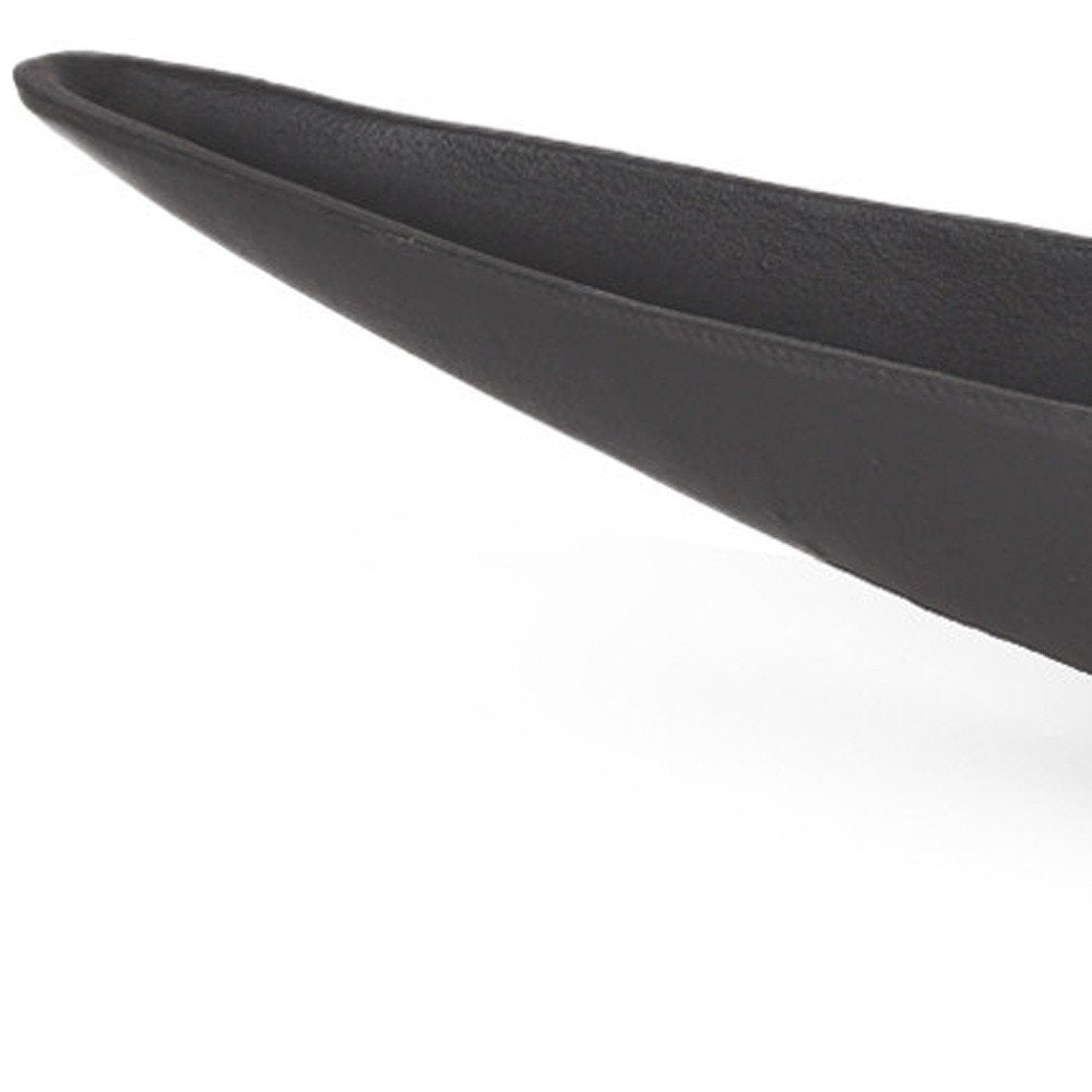 39" Black Metal Oval Centerpiece Bowl