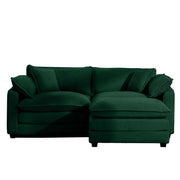 Modern Modular Cushion Sofa With Ottoman, Low Back, Deep Seating Sofa Set