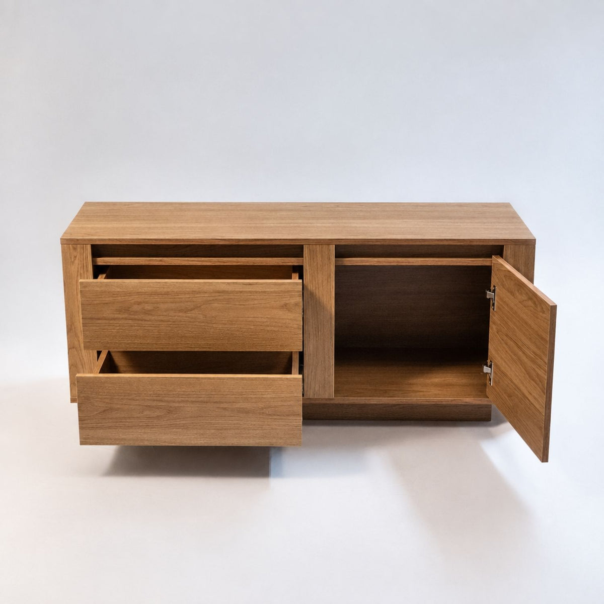 TV Stand For TVs Up To 50" With 1 Door And 2 Drawers