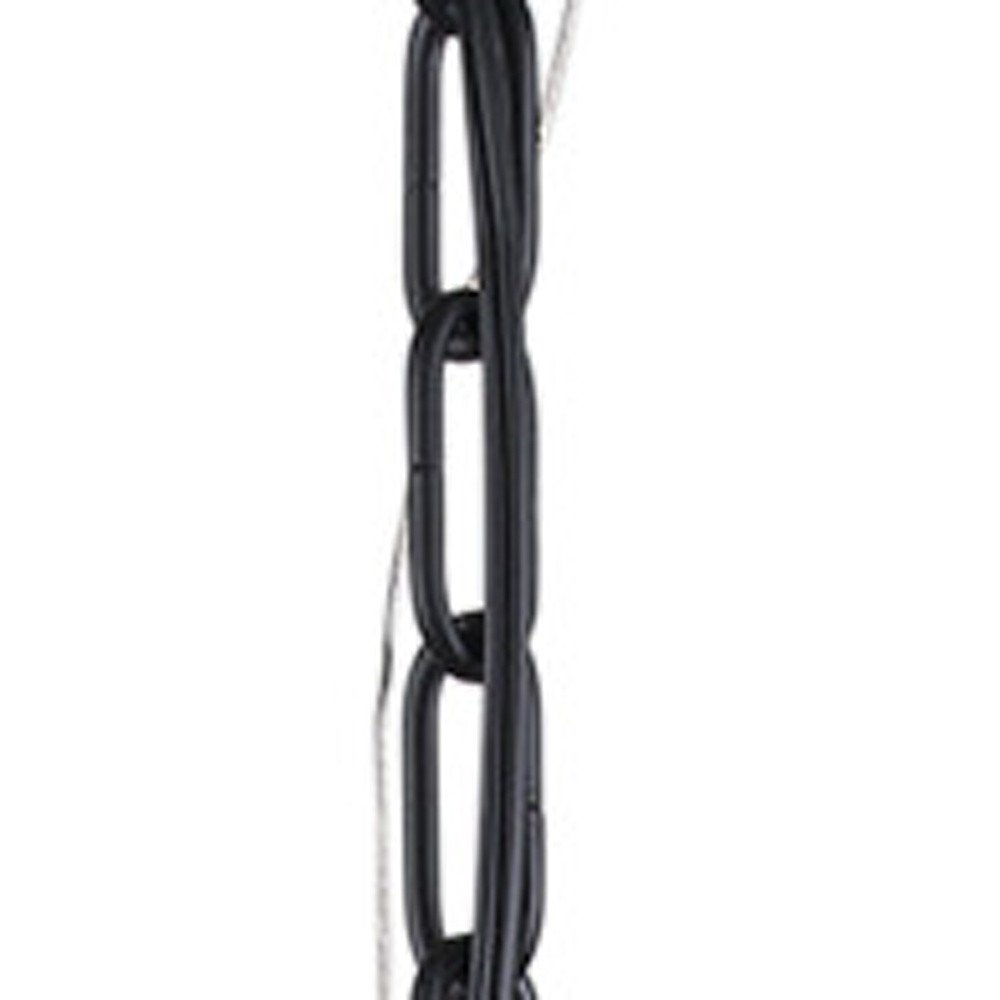 Black And White Single Metal Dimmable Ceiling Light With White Shades