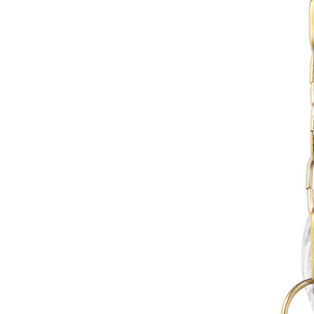 Clear Single Glass Dimmable Ceiling Light With Clear Shades