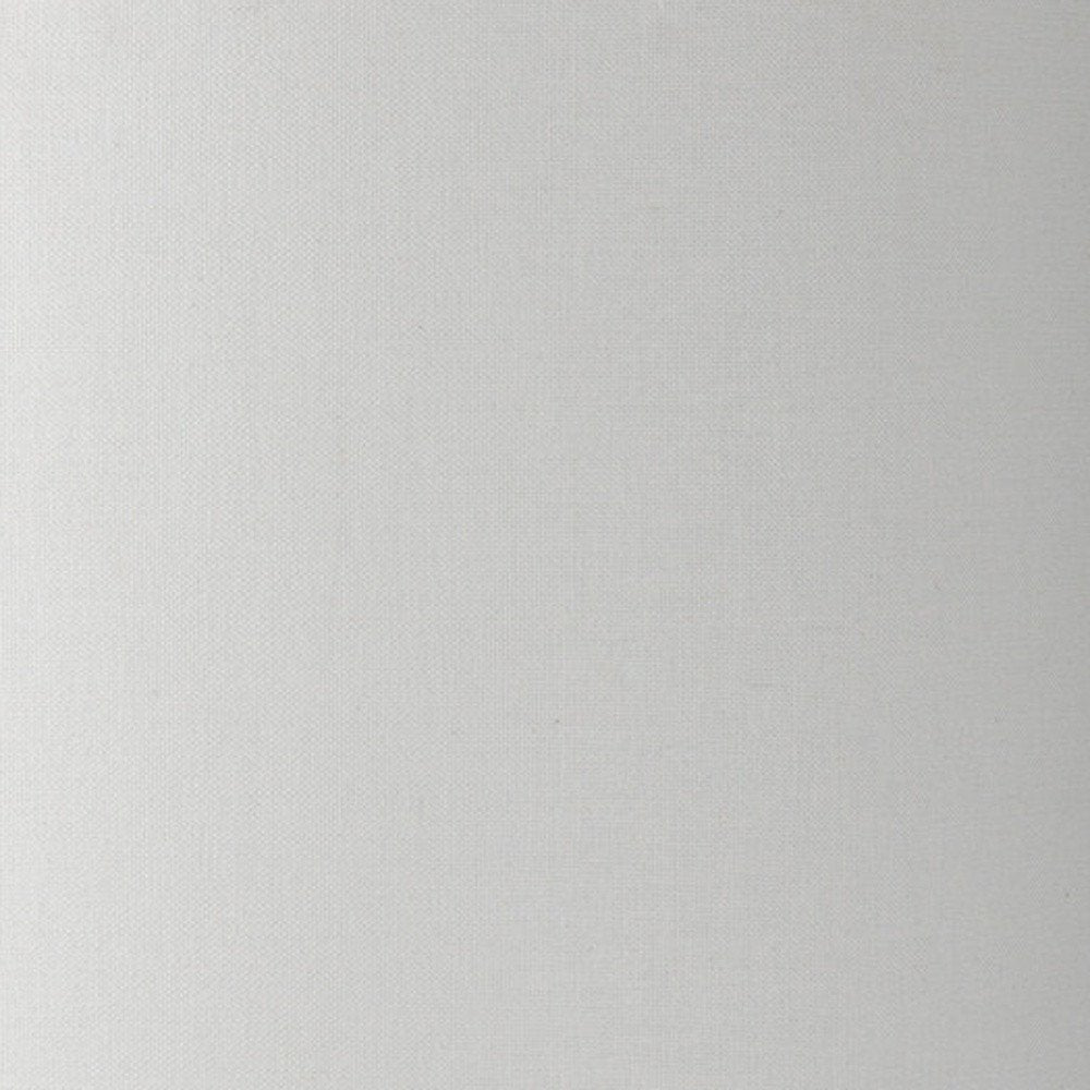 31" White Round Bedside Lamp With Drum Shade