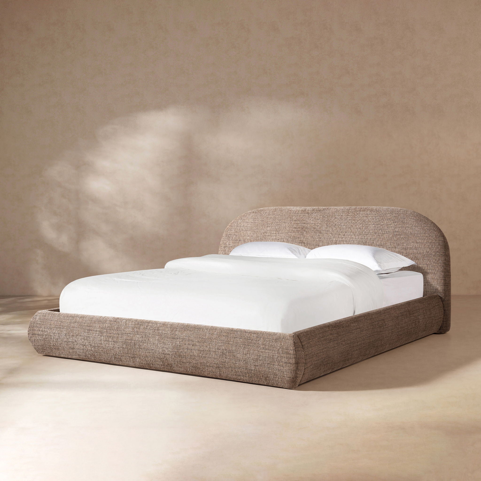 Archie Puffy Grounded - Upholstered Platform Bed