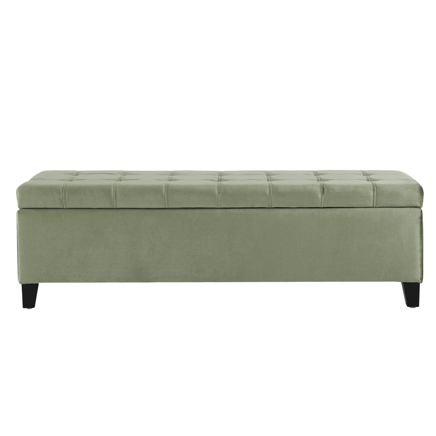 Wendover - Elegant Tufted Storage Bench With Lift-Up Top And Birch Wood Legs