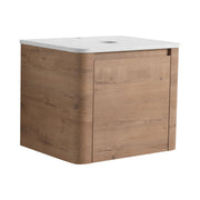 24" Wall Mounted Bathroom Vanity With Soft Close Door, Excluding Sink - Imitative Oak