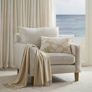 Ella Botanical - Cotton Pillow Cover - Linen