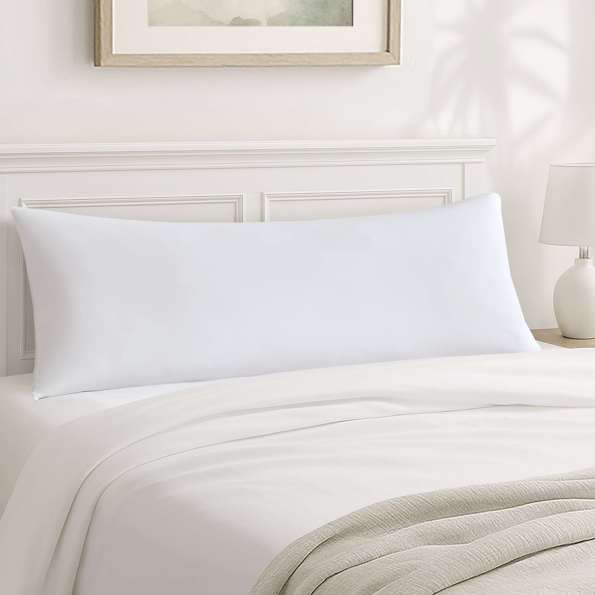 Lumi - Cooling Body Pillow - White