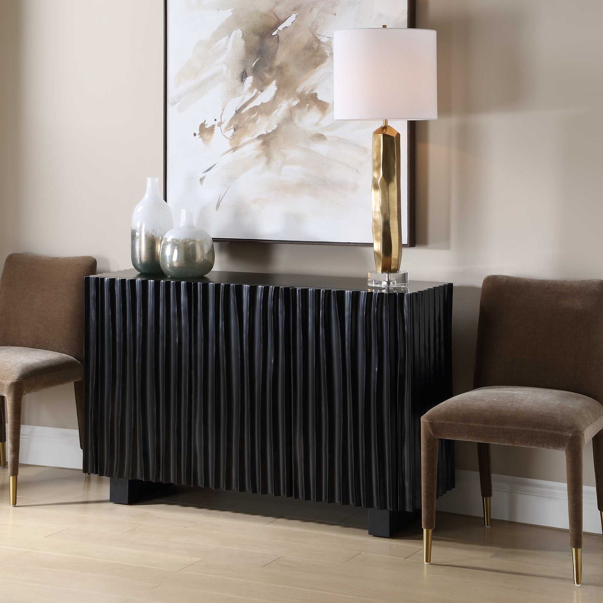 Mercado - 3 Door Cabinet - Black