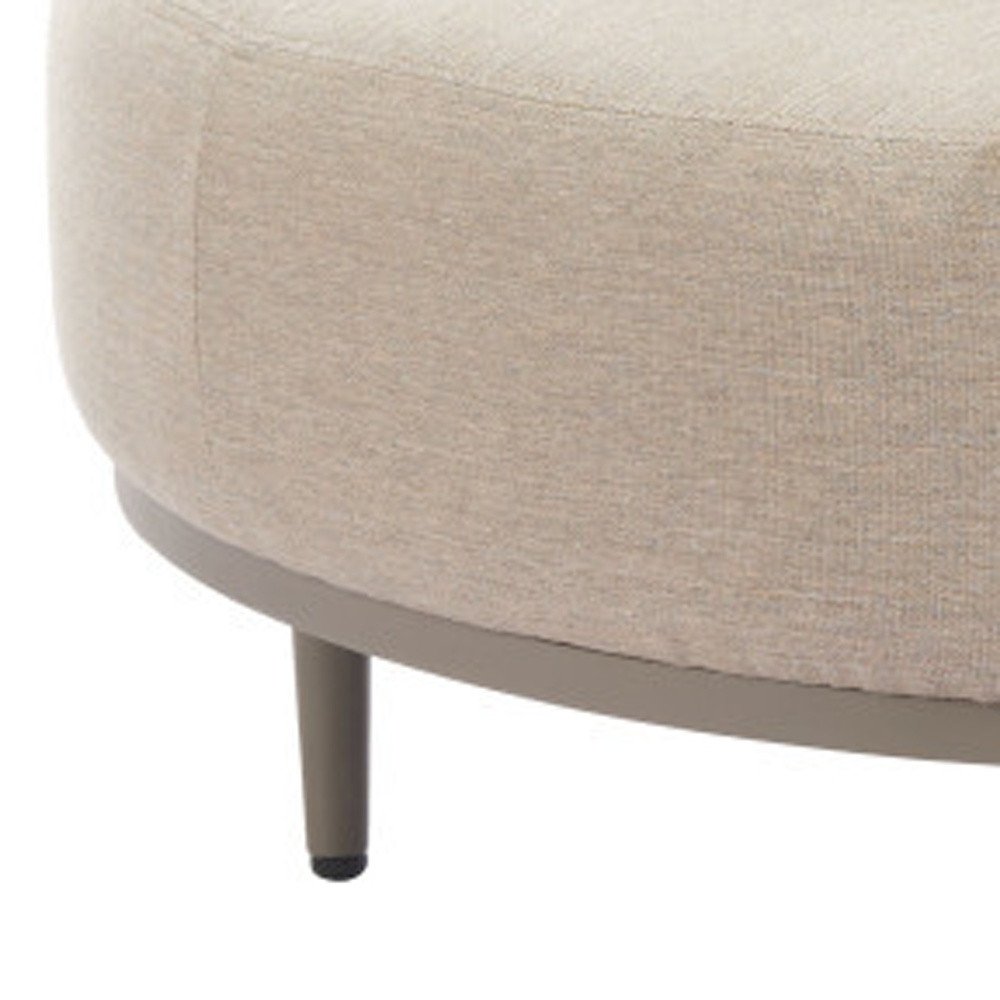 43" Beige Fabric Side Chair