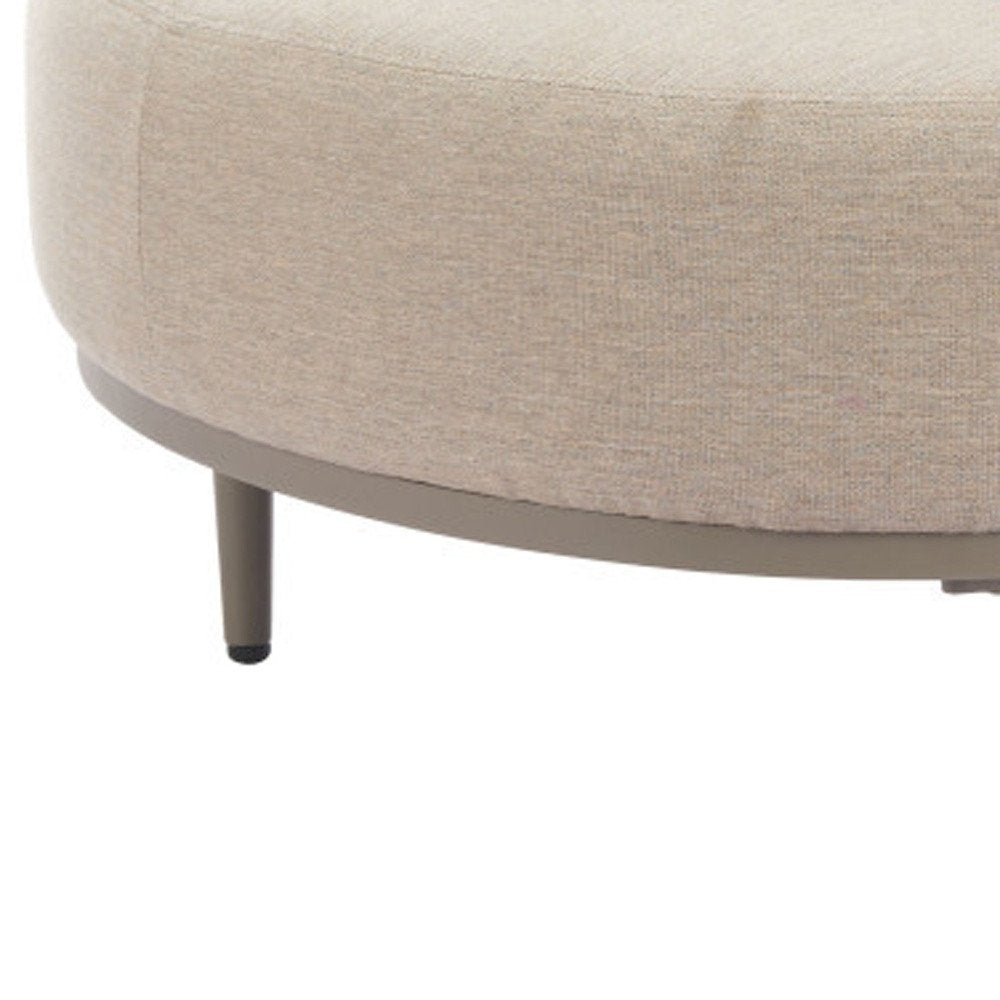 43" Beige Fabric Side Chair