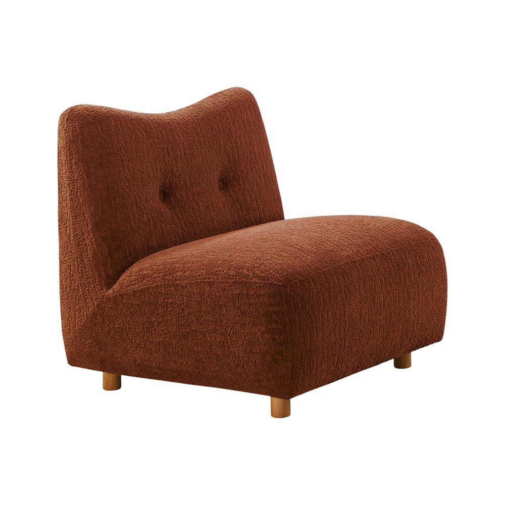 31" Green and Natural Fabric Side Chair