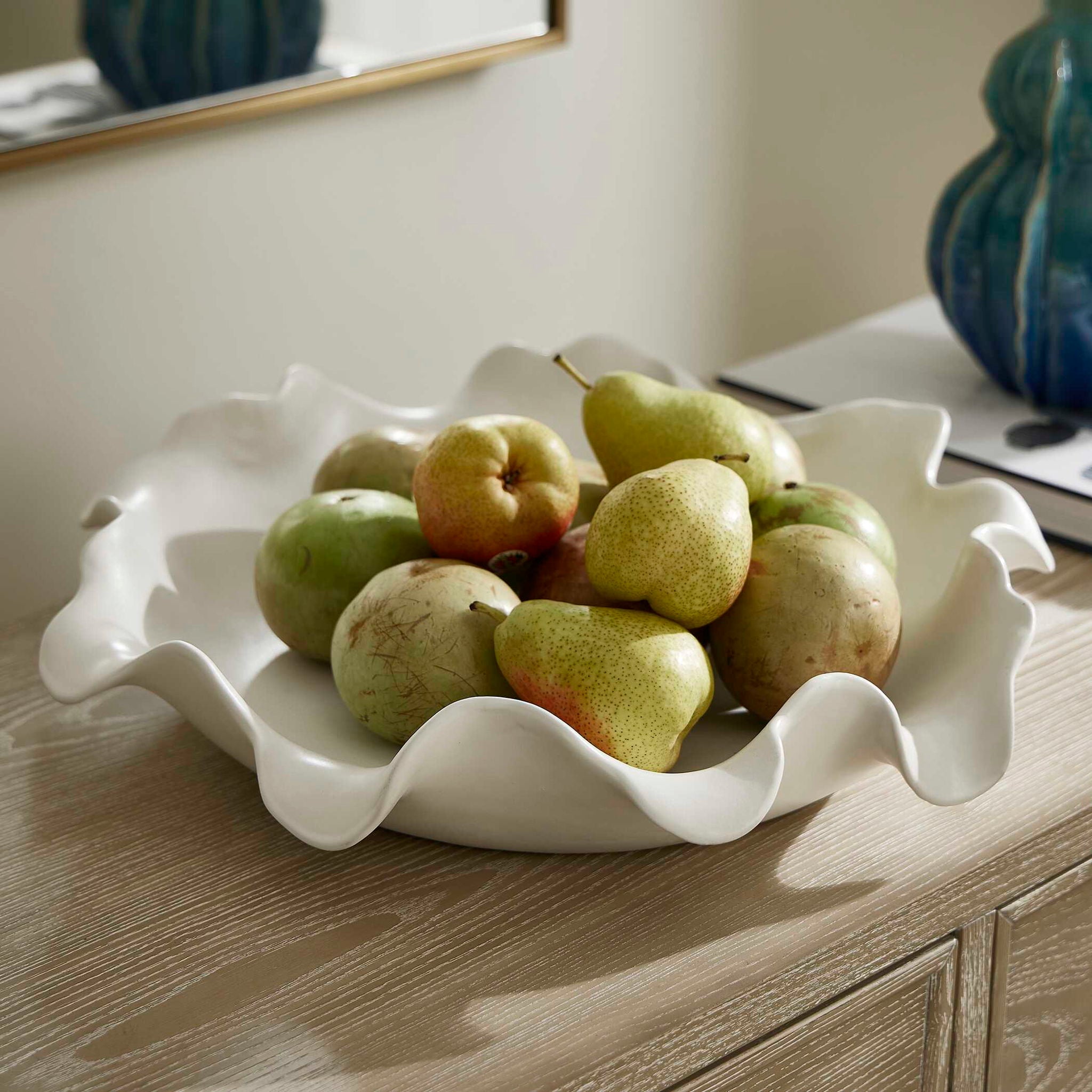 Wave Crest - Outdoor Bowl - White