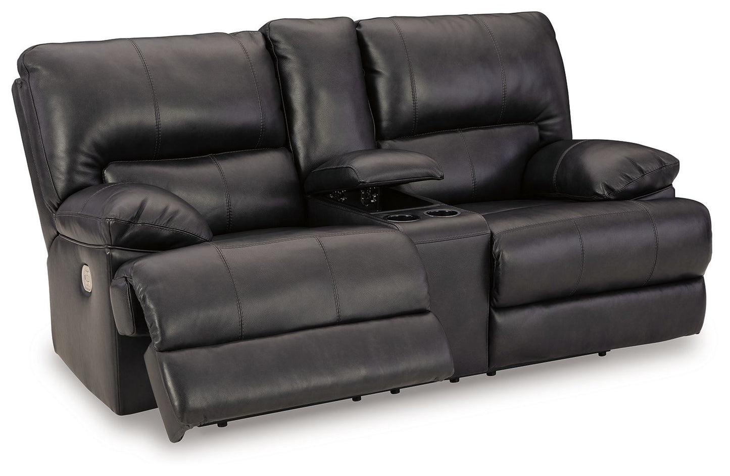 Mountainous - Power Reclining Loveseat With Console /Adj Headrest - Eclipse