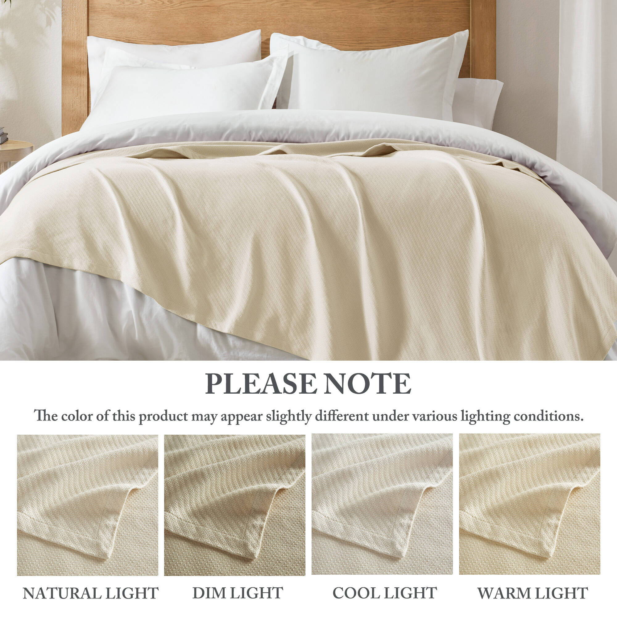 Liquid Cotton - Twin Blanket - Ivory