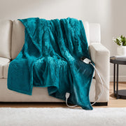 Heated Microlight to Berber - Throw - Teal