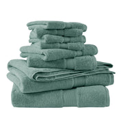 800GSM - 8 Piece Antimicrobial Towel Set - Dusty Green