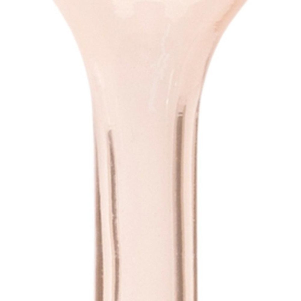 Set of Two 9" Pink Glass Trumpet Table Vases