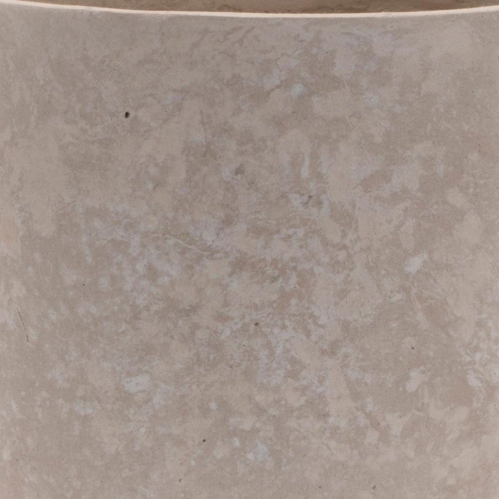 7" Beige Recycled Paper Urn Table Vase