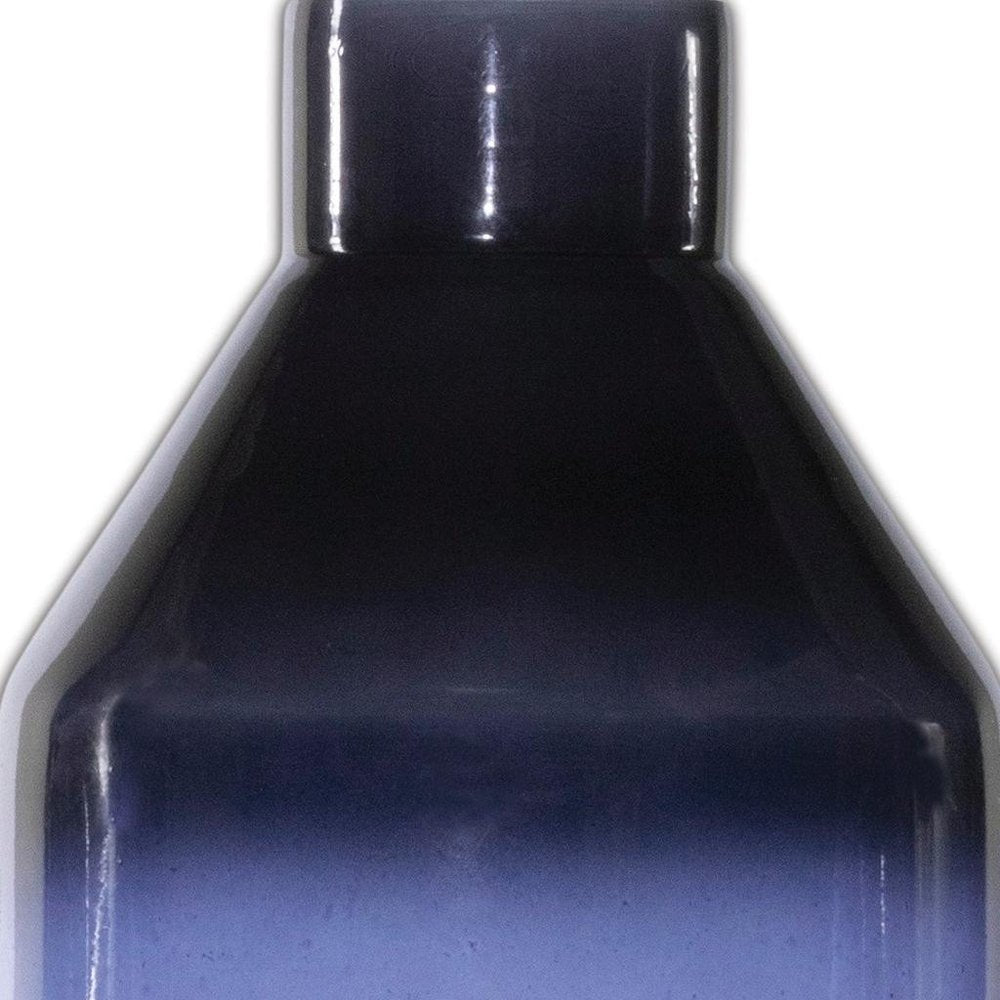 7" Blue Ombre Glass Cylinder Table Vase