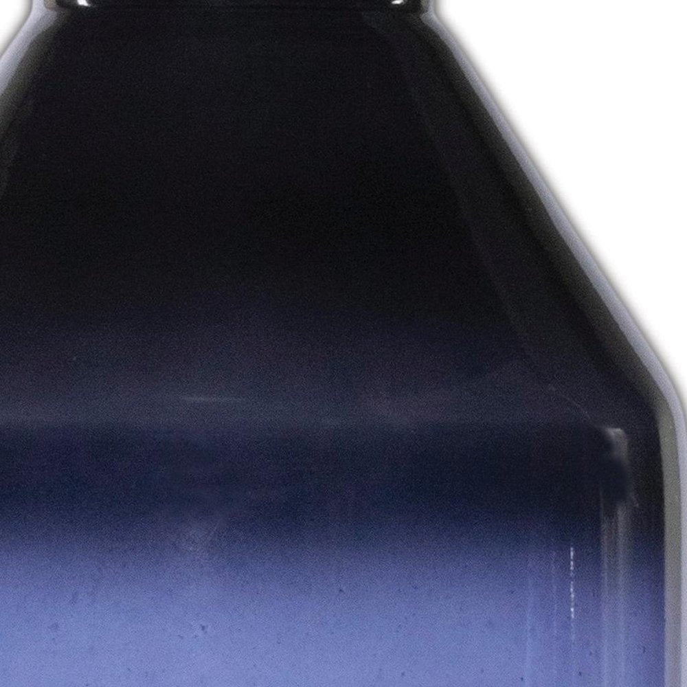 7" Blue Ombre Glass Cylinder Table Vase