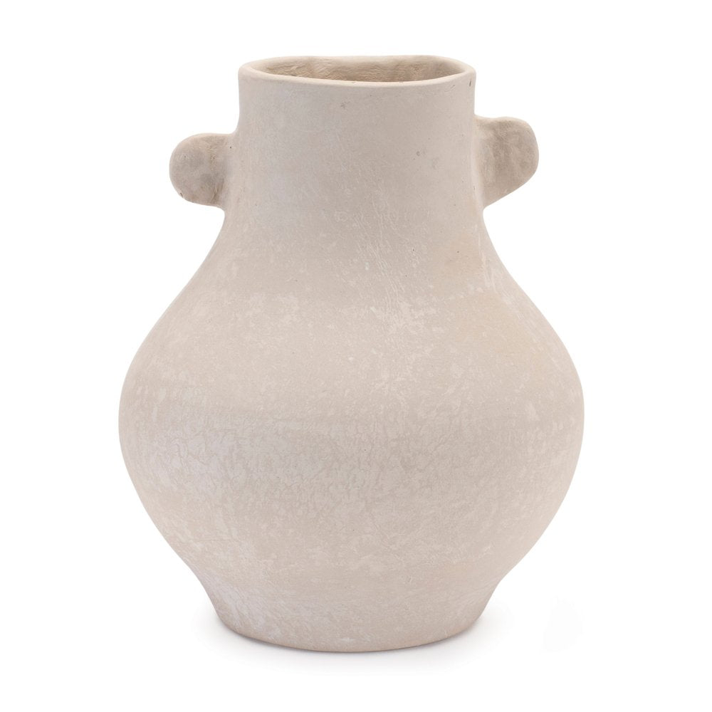 10" Beige Recycled Paper Round Urn