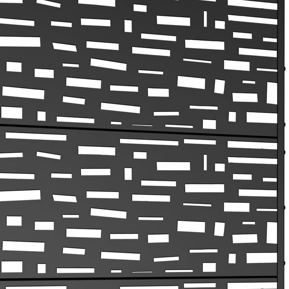 72" X 47" Black Metal Rectangular Planter Box