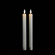 Set of Two Ivory Unscented Candle Flameless Taper Candles