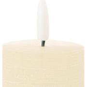 Set of Four Ivory Unscented Candle Flameless Pillar Candles