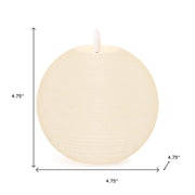 Set of Two Ivory Unscented Candle Flameless Designer Candles