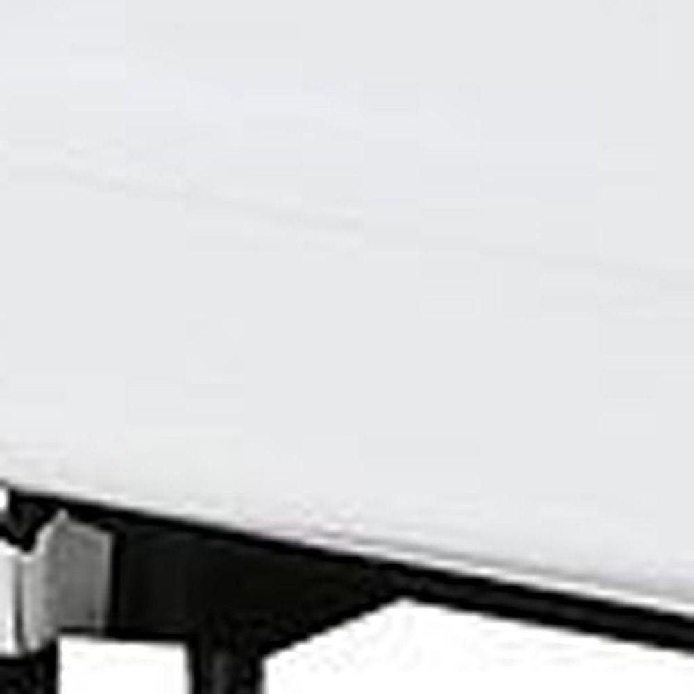 Two Piece White Leather Five Person Seating Set