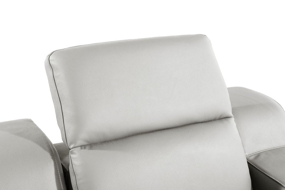 41" Chestnut Italian Leather Wall Hugger Recliner With USB