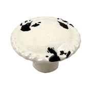 Set of Six White Ceramic Drawer Pull Knobs