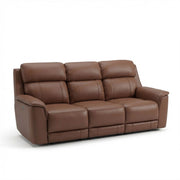 Oslo - Dual Power Reclining Sofa - Pecan