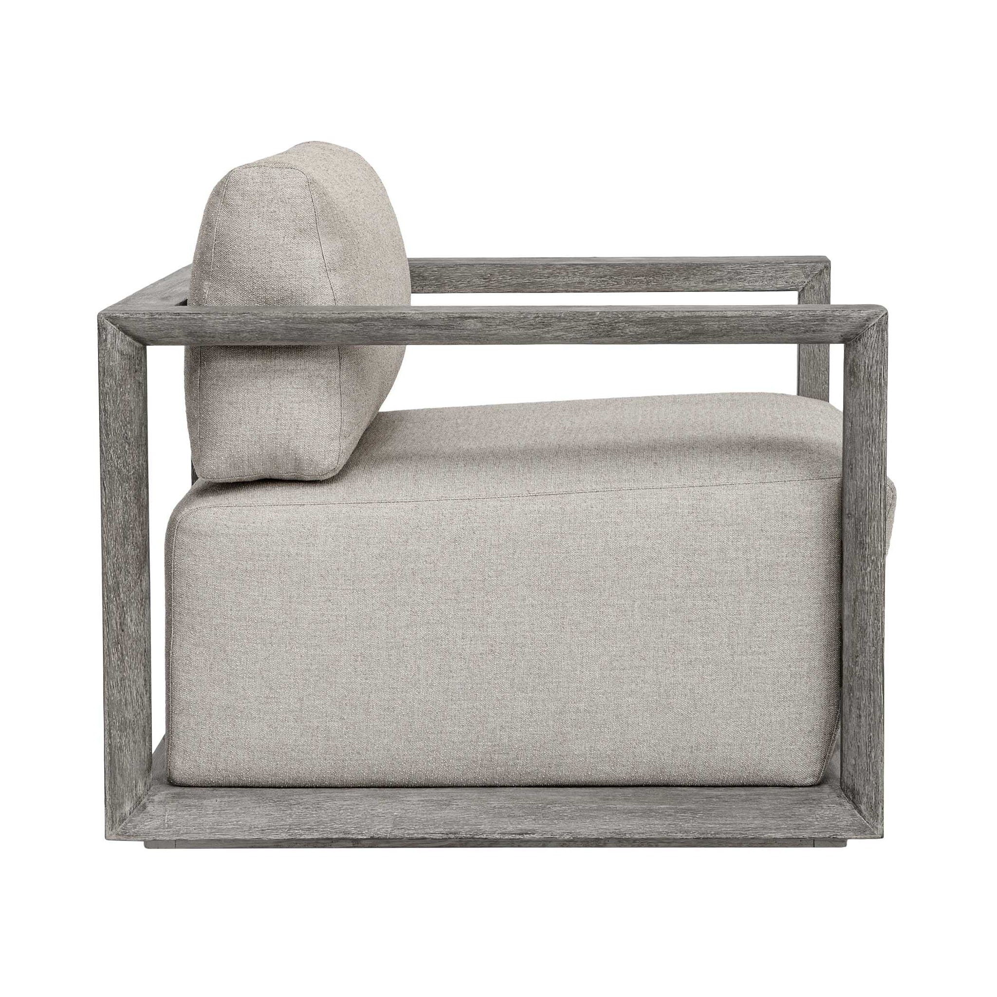 Remsen - Outdoor Lounge Chair - Weathered Gray / Dove