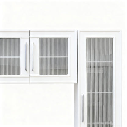 Wall Unit Modern Entertainment Center With Glass Doors